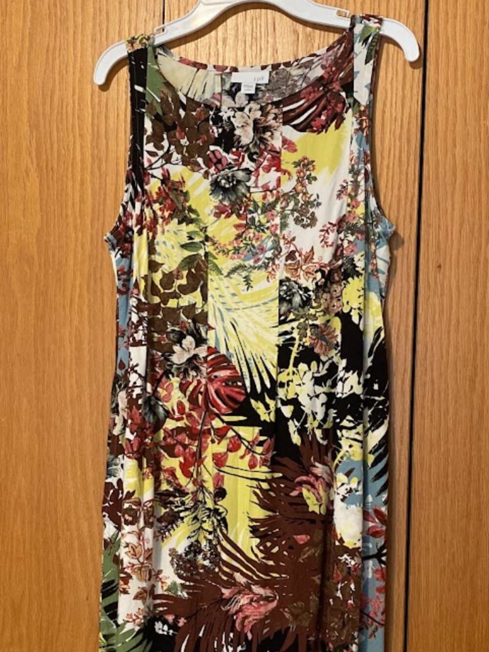 J.Jill Floral Sleeveless Rayon Dress size Small Petite